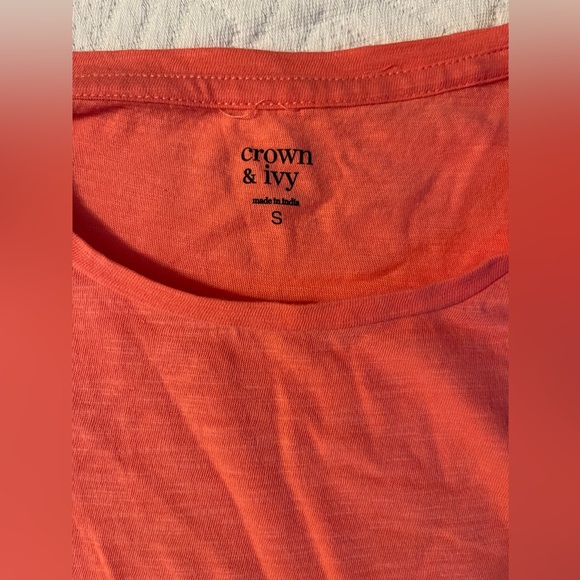 CROWN & IVY, girl’s small, ruffled knit top, NWT - Picture 3 of 3